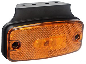 LED Side Marker lamp with Reflex Reflector Amber